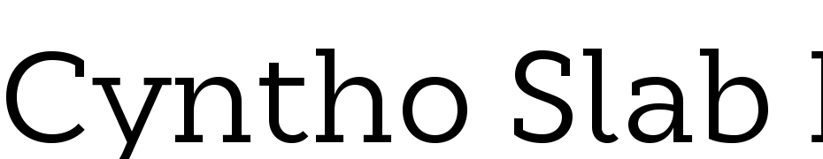 Cyntho Slab Pro Regular Yazı tipi ücretsiz indir